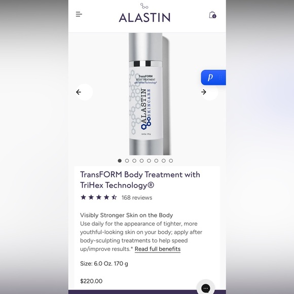 Brand new.NEVER USED TransFORM Body Treatment with TriHex Technology®6.0 oz